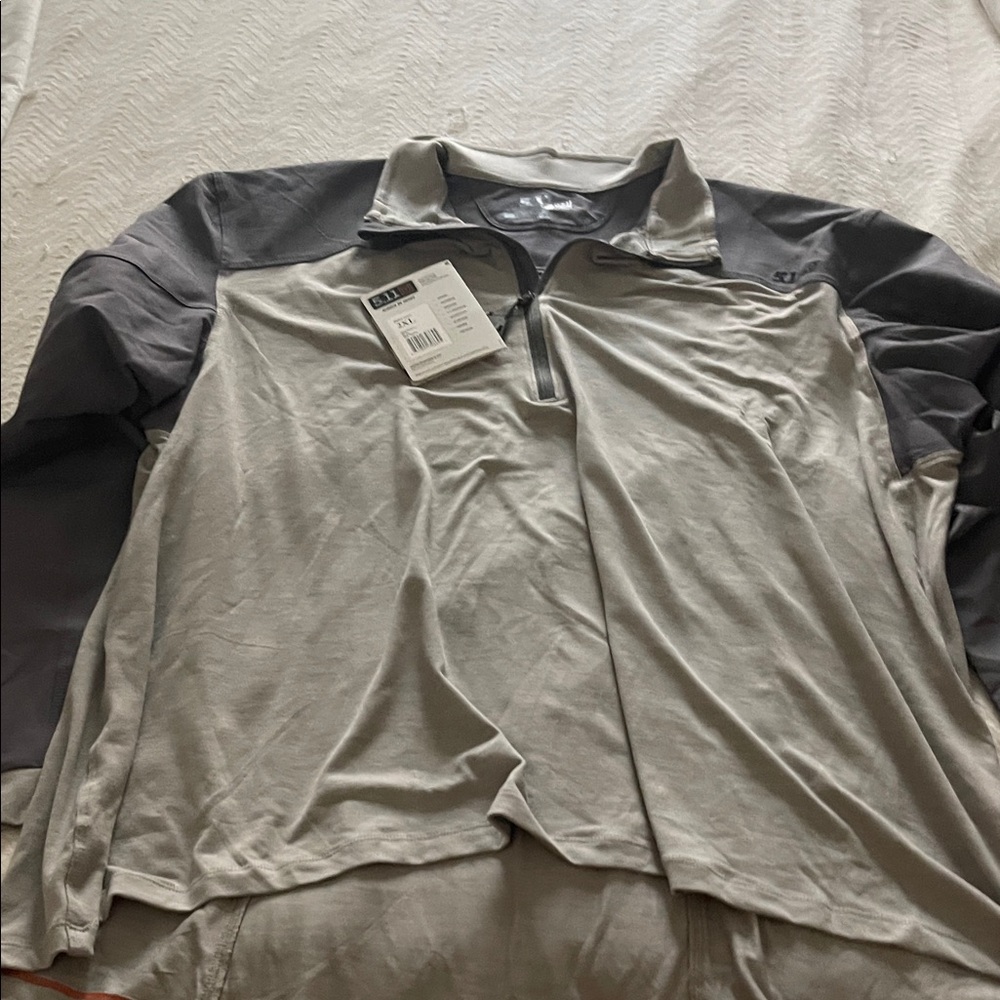 5.11 Tactical Two-Tone Gray Quarter-Zip Jacket
